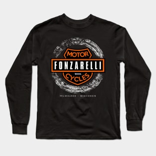 Fonzarelli Motorcycles - Tyres White Long Sleeve T-Shirt